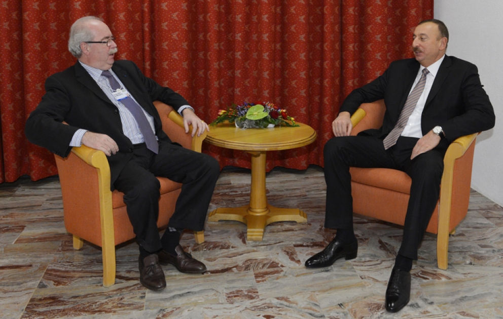 Le président Ilham Aliyev s’est entretenu avec le PDG de Total Christophe de Margerie