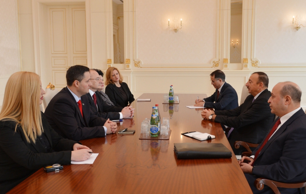 Le président azerbaïdjanais Ilham Aliyev a reçu la délégation conduite par le président de la Chambre des Représentants de l’Assemblée parlementaire de la Bosnie-Herzégovine