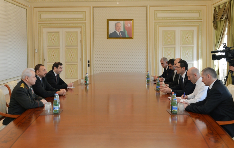Le président azerbaïdjanais Ilham Aliyev a reçu la délégation conduite par le ministre croate de la Défense