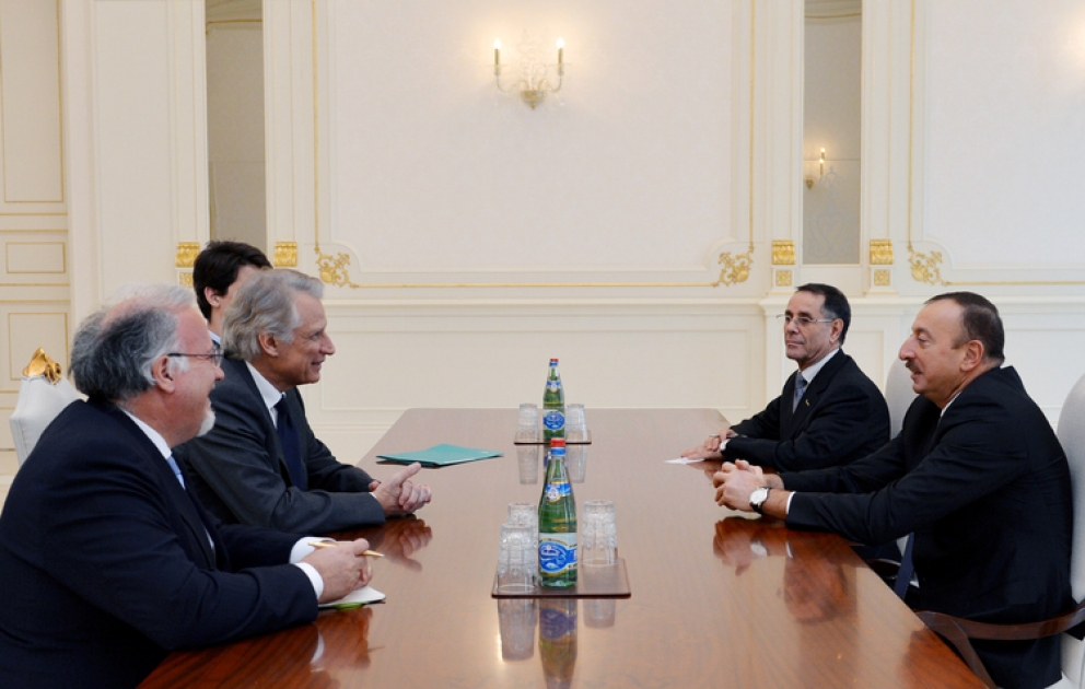 Le président azerbaïdjanais M. Ilham Aliyev a reçu l’ancien premier ministre français