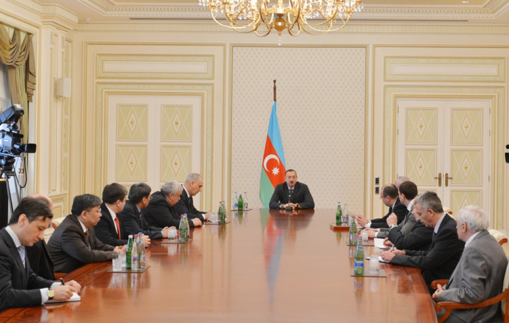Le président M. Ilham Aliyev a reçu les participants de la XVIe réunion du Conseil des chefs des Agences d’Informations des pays de la CEI
