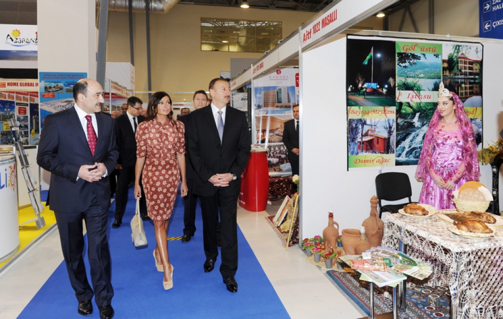 Le président Ilham Aliyev a visité le 12ème Salon international du tourisme et des voyages d’Azerbaïdjan AITF-2013