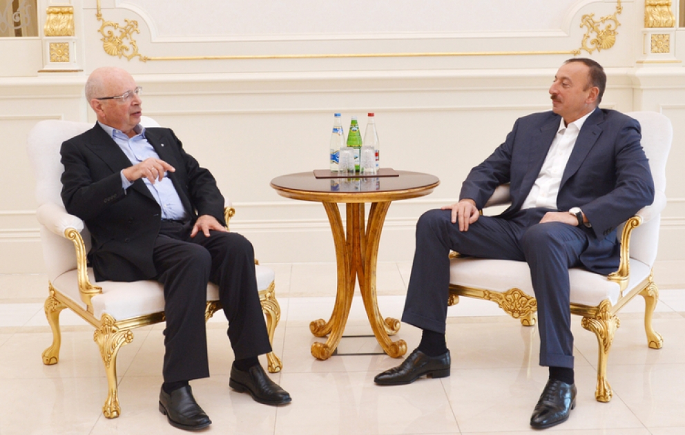 Le président Ilham Aliyev a reçu Klaus Schwab, fondateur et président exécutif du Forum économique mondial