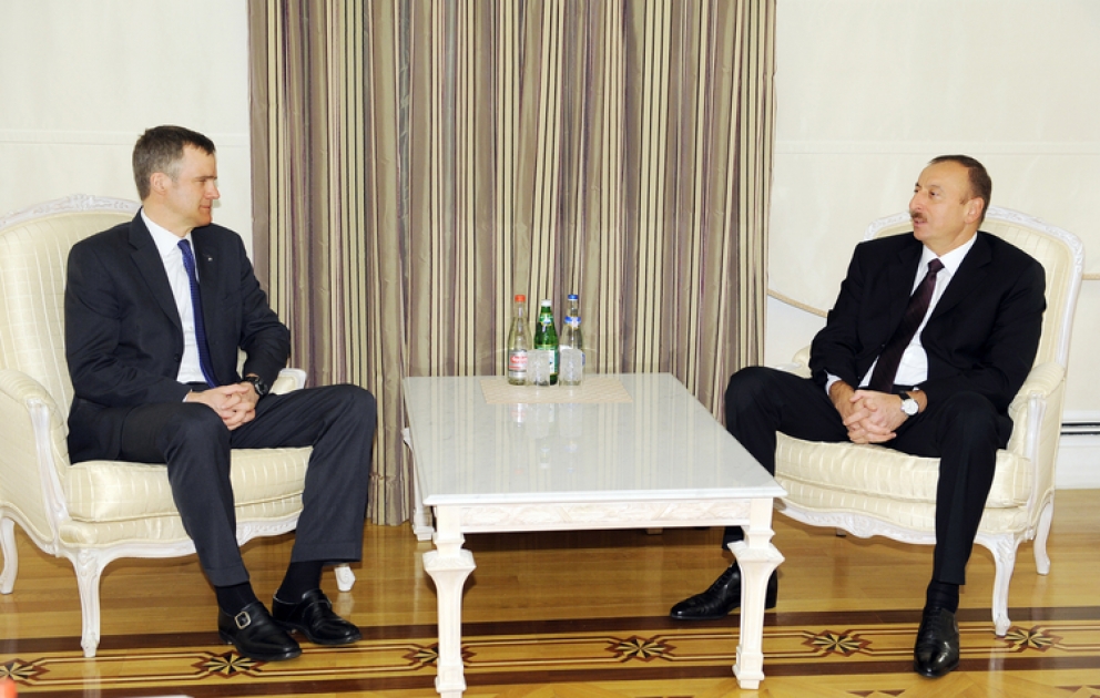 Le président azerbaïdjanais Ilham Aliyev a reçu le directeur général de Statoil VIDEO