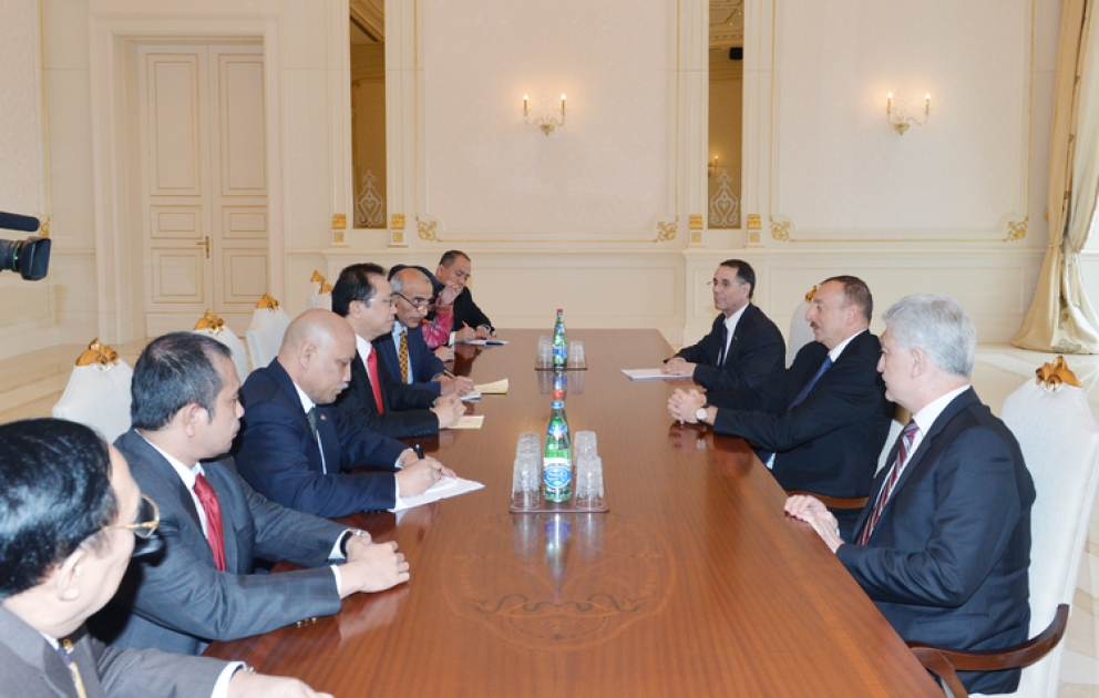 Le président azerbaïdjanais Ilham Aliyev a reçu la délégation dirigée par le président de la Chambre des représentants de l’Indonésie VIDEO