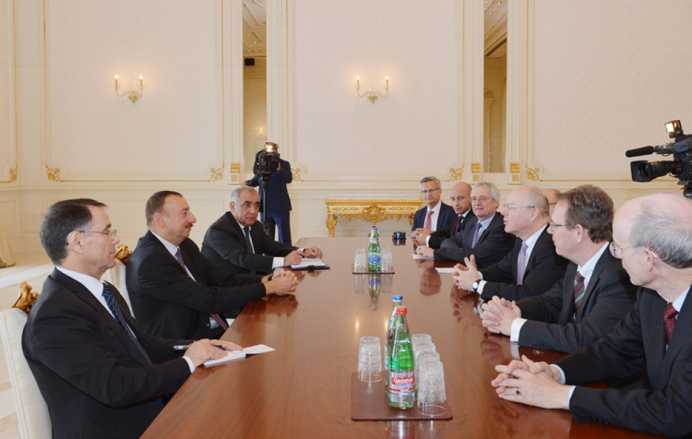 Le président azerbaïdjanais Ilham Aliyev a reçu la délégation conduite par le président du conseil d’administration de la Commerzbank AG VIDEO