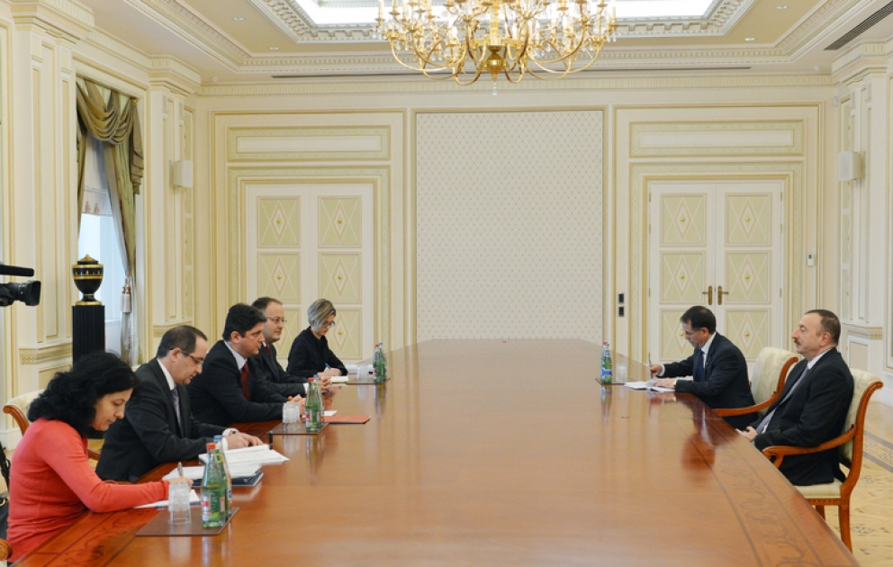 Le président azerbaïdjanais Ilham Aliyev a reçu la délégation conduite par le ministre roumain des affaires étrangères VIDEO