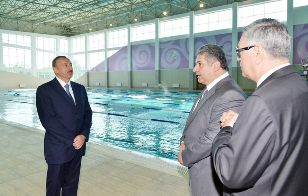 Şirvanda Olimpiya İdman Kompleksi istifadəyə verilmişdir VİDEO