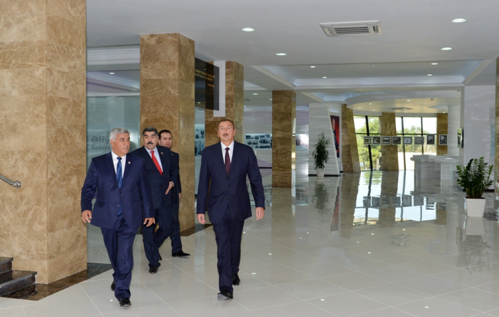 Prezident İlham Əliyev Sabirabadda Heydər Əliyev Mərkəzinin açılışında iştirak etmişdir VİDEO