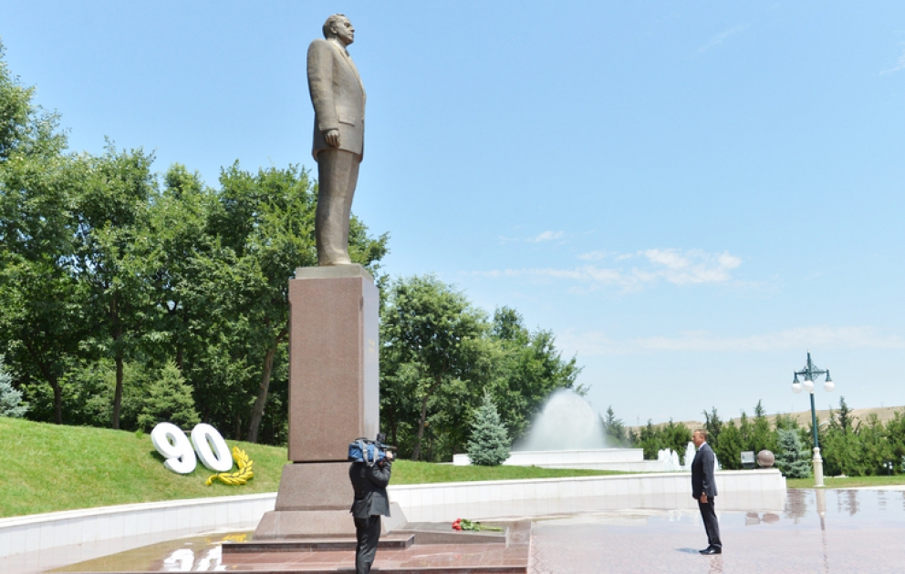 President Ilham Aliyev arrived in Tovuz district VİDEO