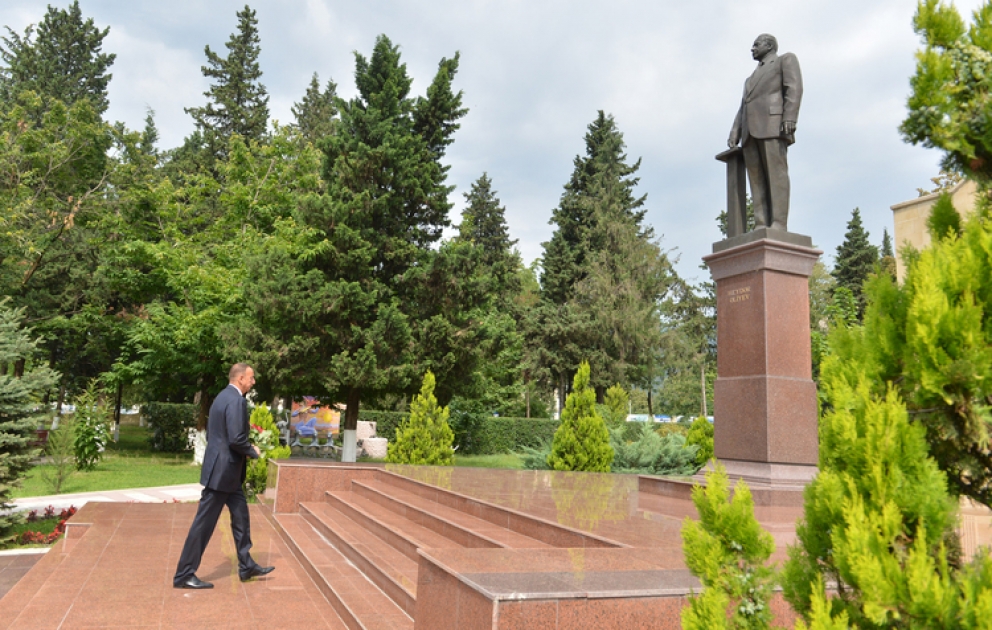 Azerbaijani President arrives in Zagatala District VİDEO