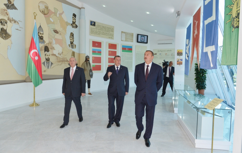 President Ilham Aliyev visits Flag Square and Museum in Saatli VİDEO