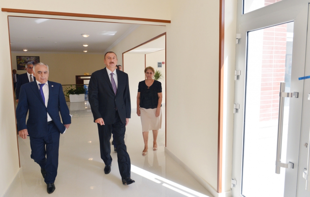 President Ilham Aliyev visits two remodeled schools in Baku VİDEO