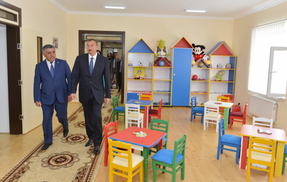 Im Rayon Zakatala der Kindergarten “Tumurdschug” den Kleinen zur Verfügung gestellt VİDEO