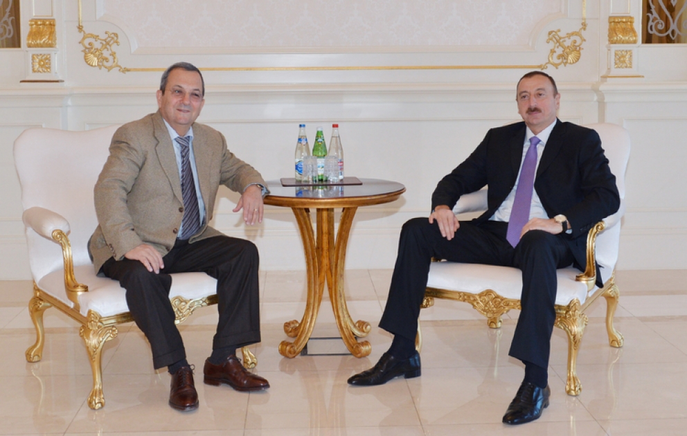 Le président azerbaïdjanais Ilham Aliyev a reçu l’ancien Premier ministre de l’Etat israélien VIDEO