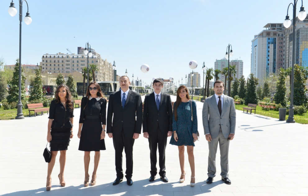 Le président Ilham Aliyev a participé à la cérémonie inaugurale du nouvel ensemble de parc à Bakou VIDEO