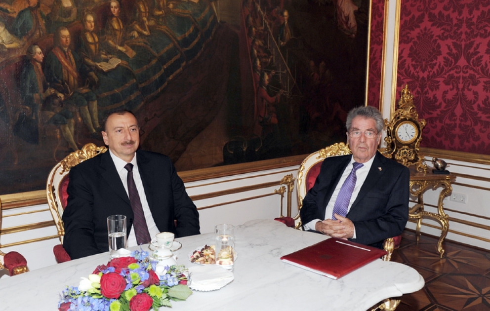 Le président azerbaïdjanais Ilham Aliyev et son homologue autrichien Heinz Fischer ont tenu une réunion privée VIDEO