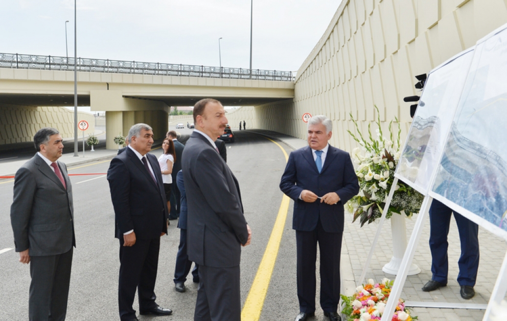Le président Ilham Aliyev a pris part à l’ouverture de la route Bouzovna-Mardakan-Gala VIDEO