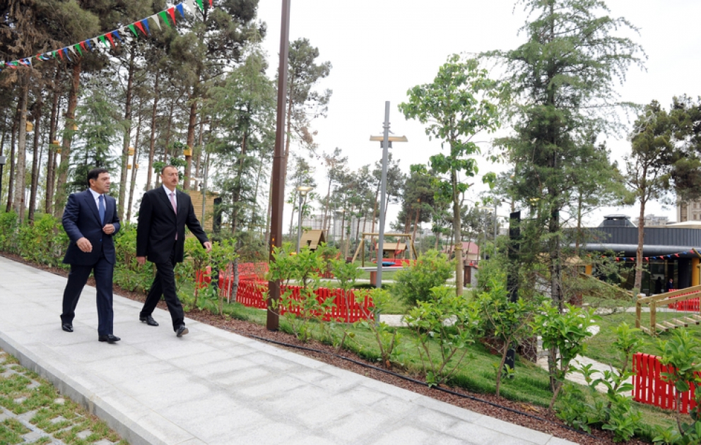 Le parc de culture et de loisirs Heydar Aliyev dans l’arrondissement Binagadi a été mis en service après avoir reconstruit VİDEO