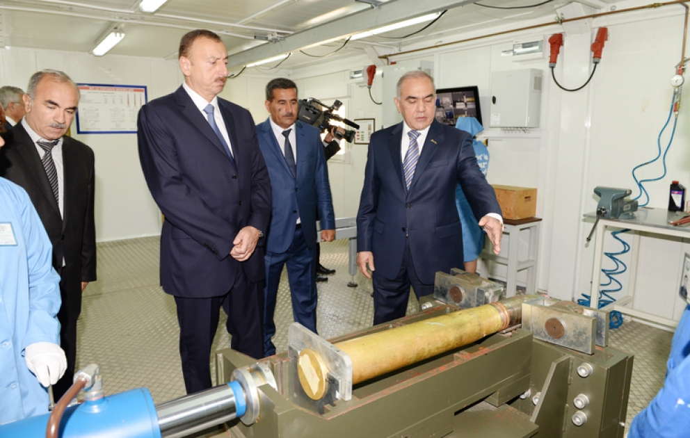 Le président Ilham Aliyev a assisté, lundi 1er juillet, à l’inauguration de l’usine de traitement des munitions de guerre «Araz» du Ministère de l’Industrie de Défense à Chrivan VİDEO