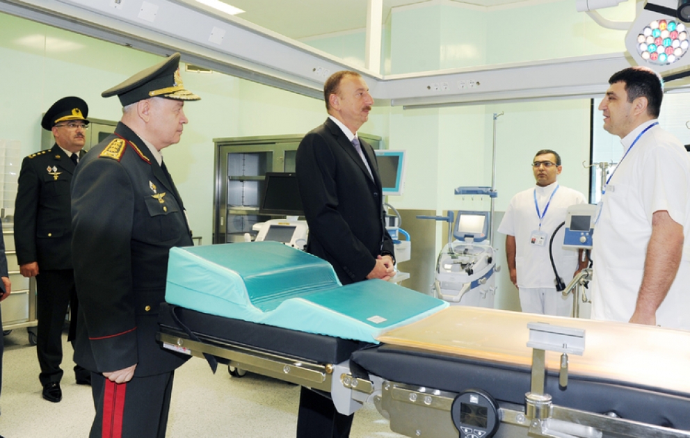 Le président Ilham Aliyev a participé à l’inauguration du deuxième bâtiment de traitement de l’Hôpital militaire général des forces armées VİDEO