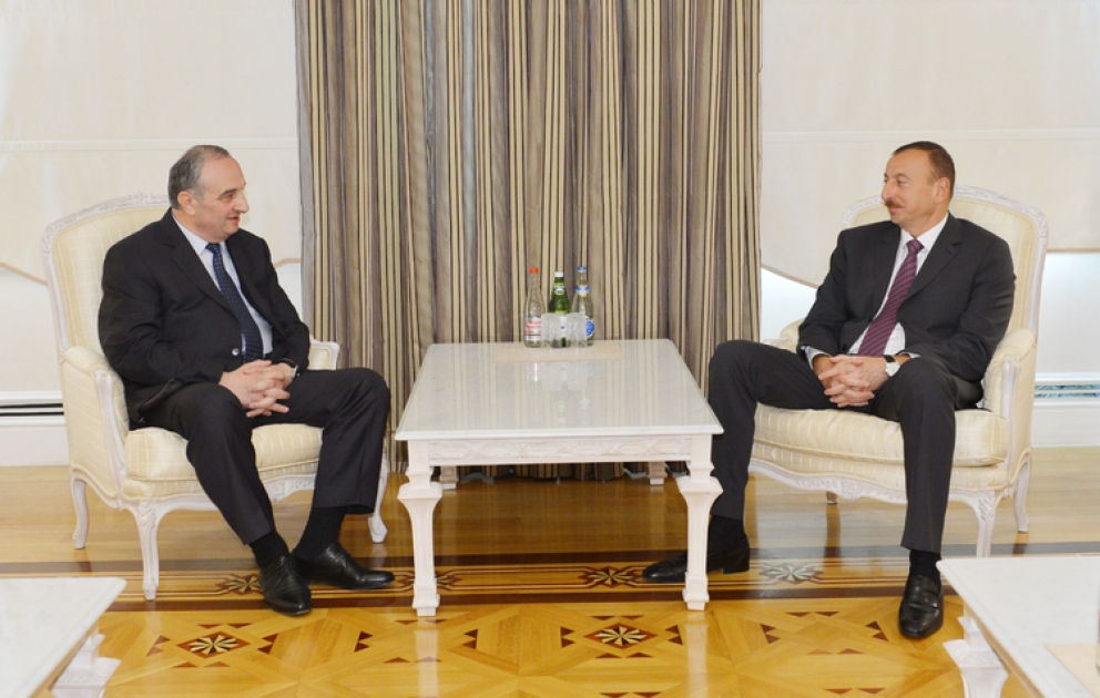 Le président azerbaïdjanais Ilham Aliyev a reçu la délégation conduite par le ministre géorgien des réfugiés VİDEO