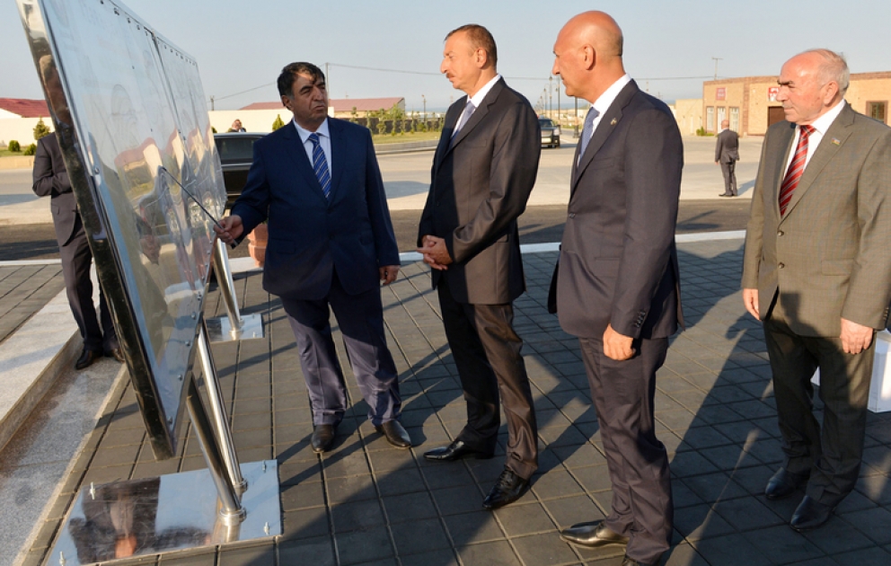 La conduite d’eau potable et le réseau d’égouts dans la ville de Siyazan ont été mis en service avec une cérémonieLe président Ilham Aliyev a assisté à la cérémonie VİDEO