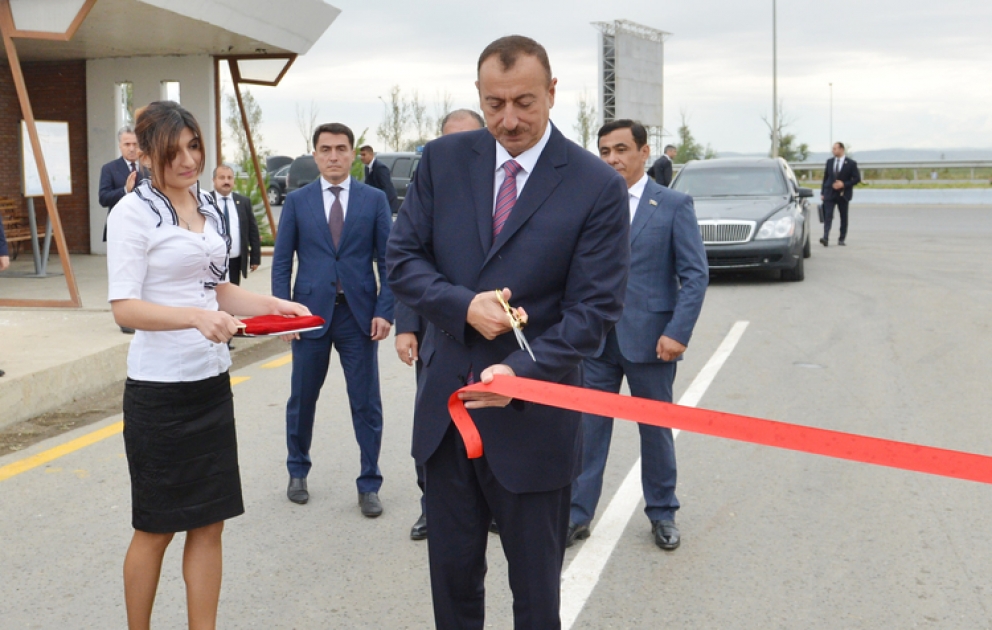 Bakı-Qazax magistralı-Səmədabad-Qaraməmmədli-Qaramanlı-Göyük avtomobil yolu açılmışdır VİDEO