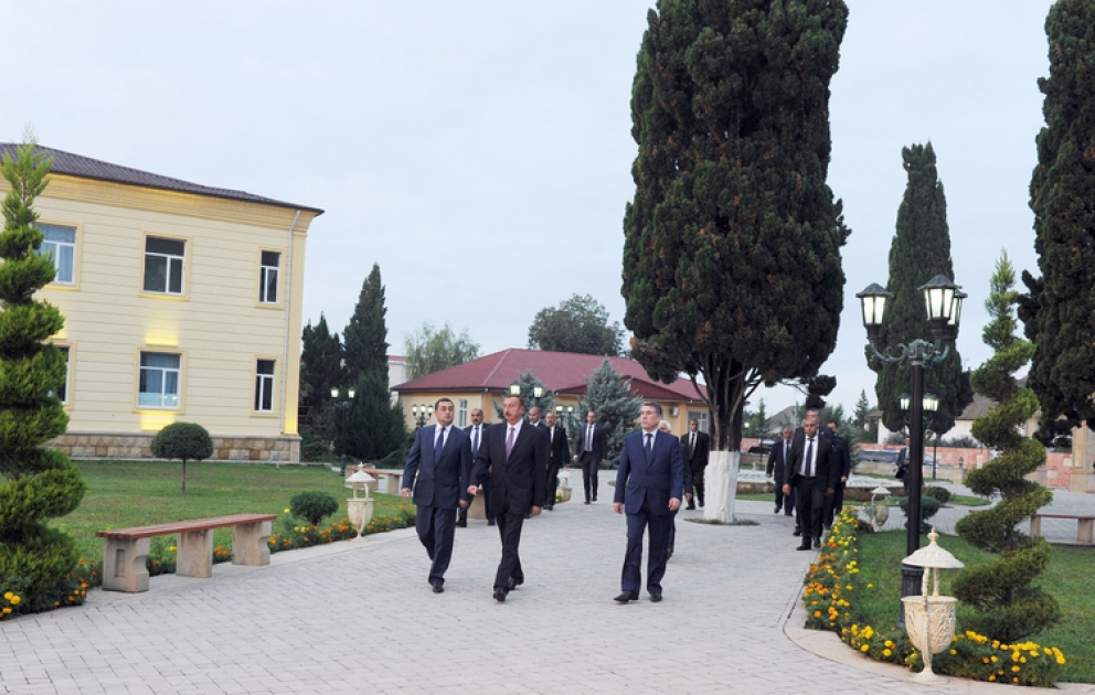 President Ilham Aliyev arrives in Astara District VİDEO