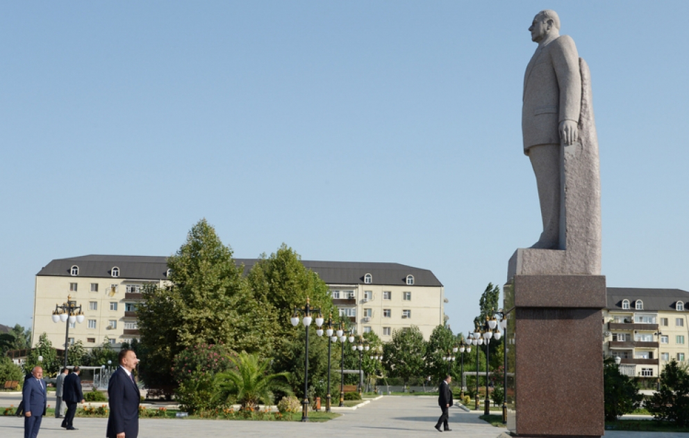 President Ilham Aliyev arrives in Masalli District VİDEO