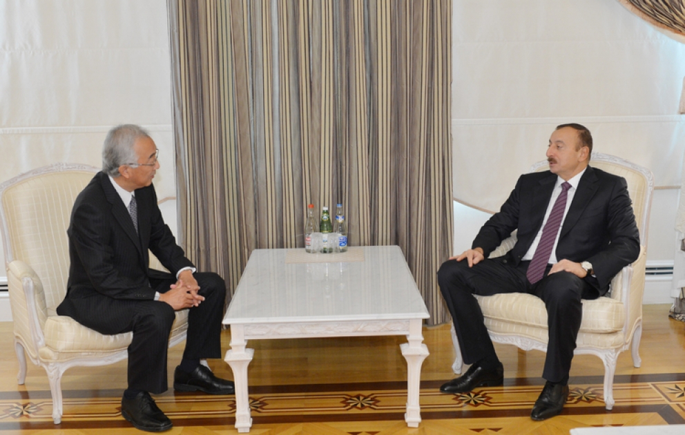 President Ilham Aliyev receives outgoing Japanese Ambassador VİDEO