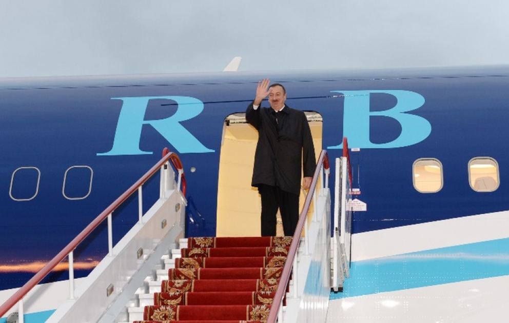 President Ilham Aliyev ends visit to Minsk VİDEO