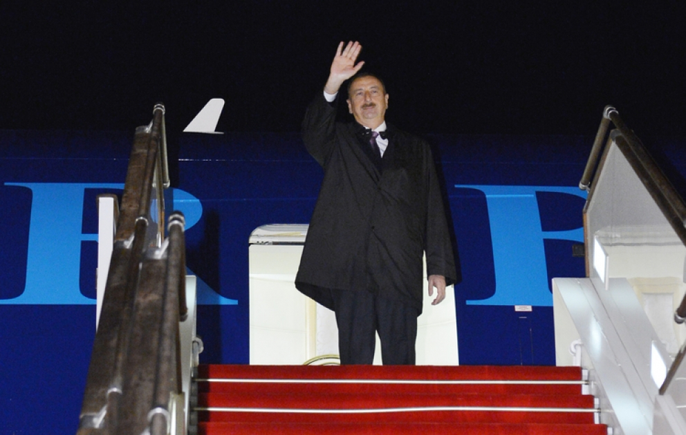President Ilham Aliyev heads to Turkey for official visit VİDEO