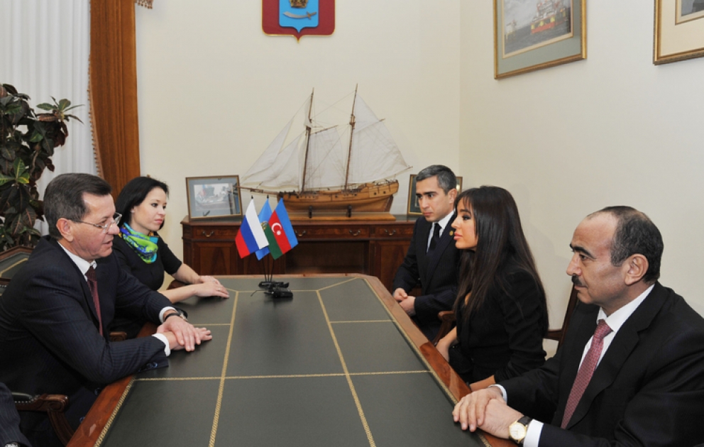 Vice-President of Heydar Aliyev Foundation meets Governor of Astrakhan oblast VIDEO