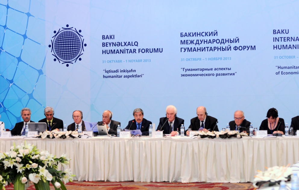 “Humanitarian aspect of economic progress” roundtable kicks off as part of the 3rd Baku International Humanitarian Forum VİDEO