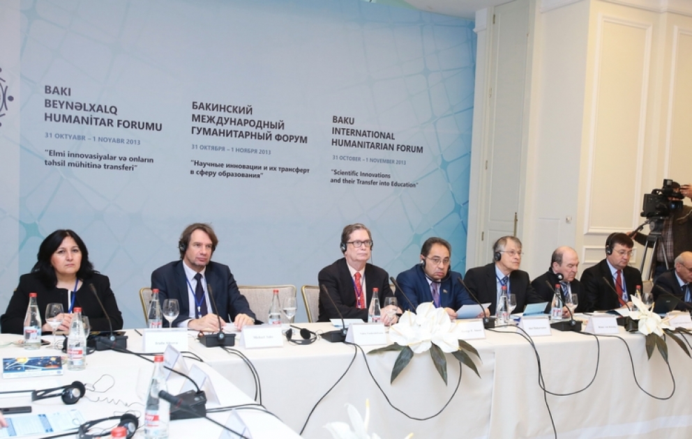 Round table on “Scientific Innovations and their Transfer into Education” kicks off as part of 3rd Baku International Forum VİDEO