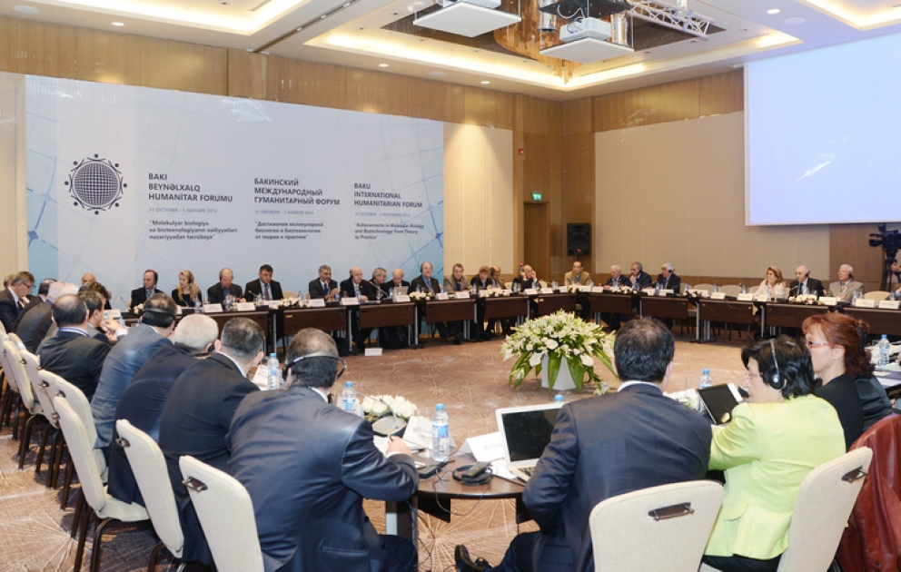 “Achievements in Molecular Biology and Biotechnology: from Theory to Practice” round table kicks off as part of 3rd Baku International Forum VİDEO
