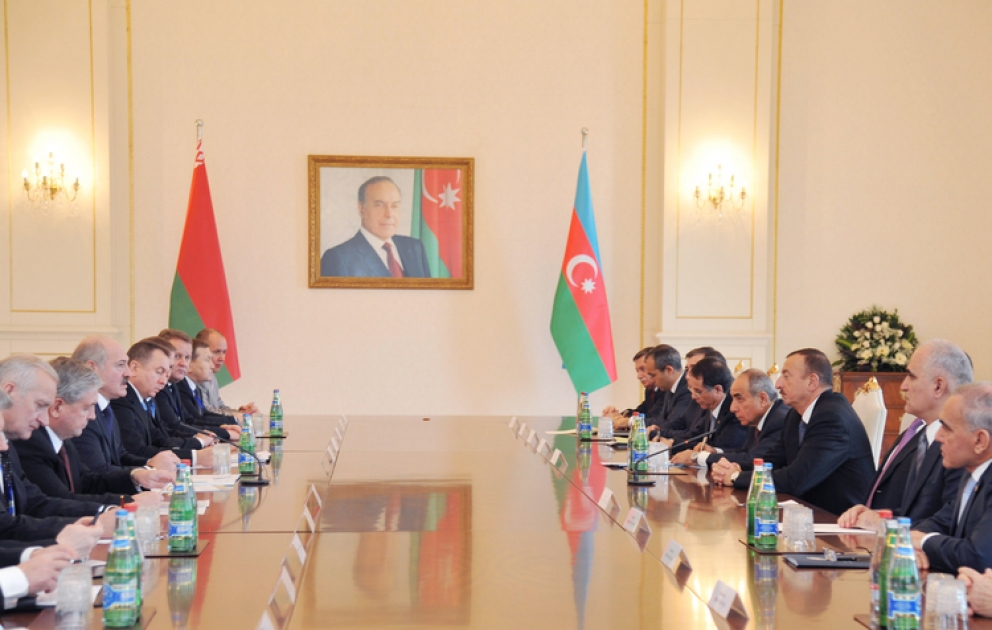 Azerbaijani and Belarus presidents have expanded meeting VİDEO