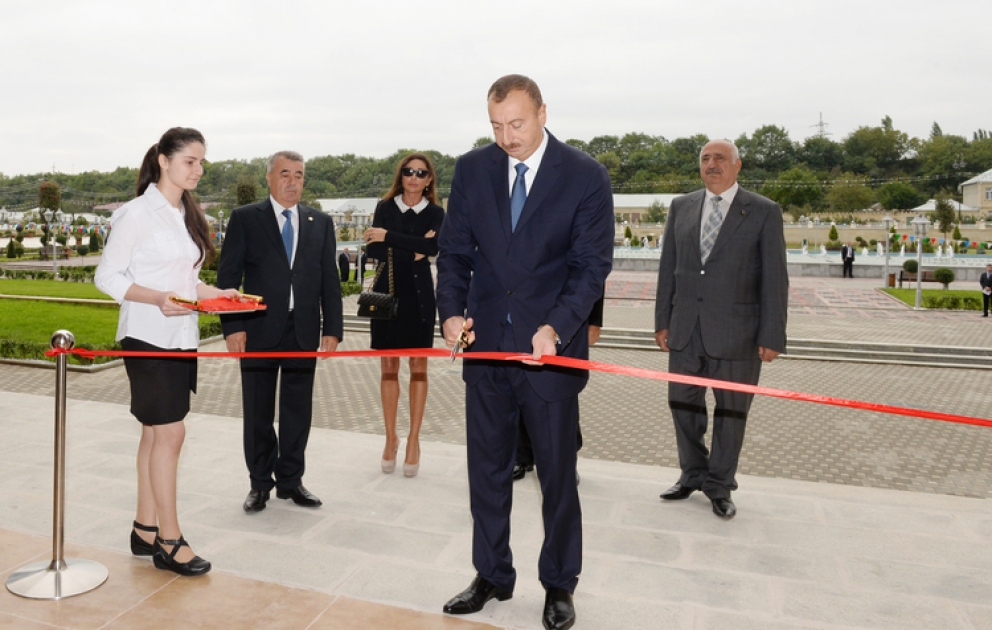 President Ilham Aliyev attends opening of Guba Youth Center VİDEO