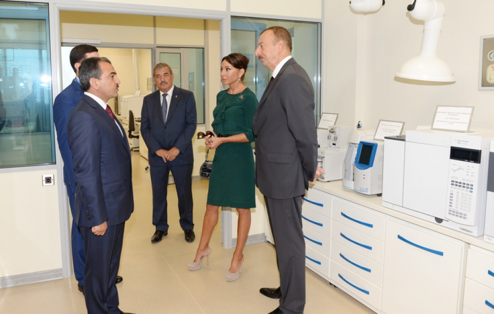 President opens new administrative building Azersu's central lab, reviews project of new park in the territory of “+110 West” water reservoir VİDEO