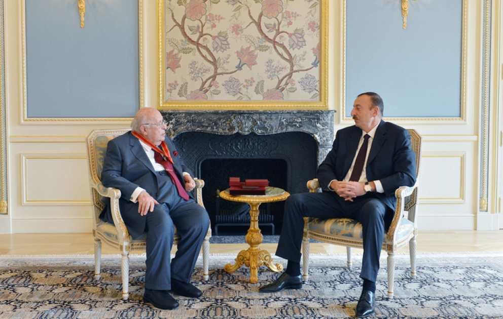 Le président azerbaïdjanais Ilham Aliyev a rencontré le 9e président de la République de Turquie Süleyman Demirel VİDEO