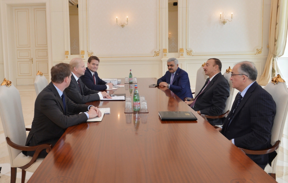 Le président azerbaïdjanais Ilham Aliyev a reçu la délégation dirigée par le directeur exécutif de la compagnie BP VİDEO