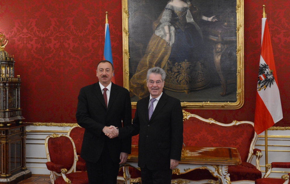 Entretien entre président azerbaïdjanais Ilham Aliyev et le président autrichien Heinz Fischer VİDEO