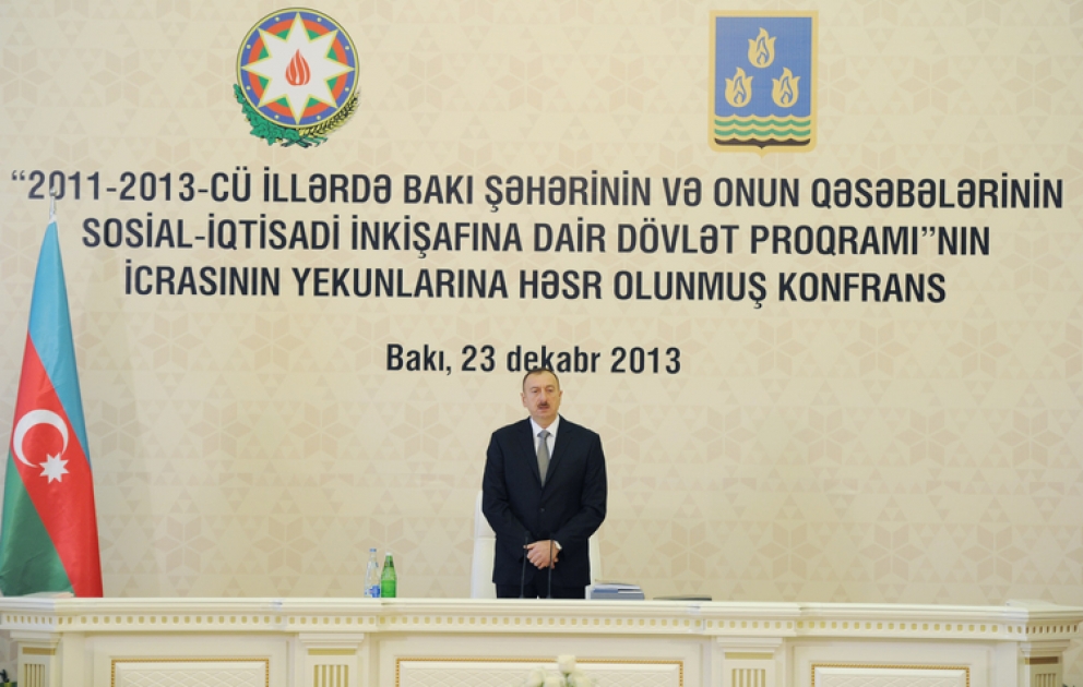 Une conférence consacrée au bilan de l’exécution du Programme d’Etat pour le développement social et économique de la ville de Bakou et de ses banlieues s’est tenue sous la présidence du chef de l’Etat Ilham Aliyev VIDEO