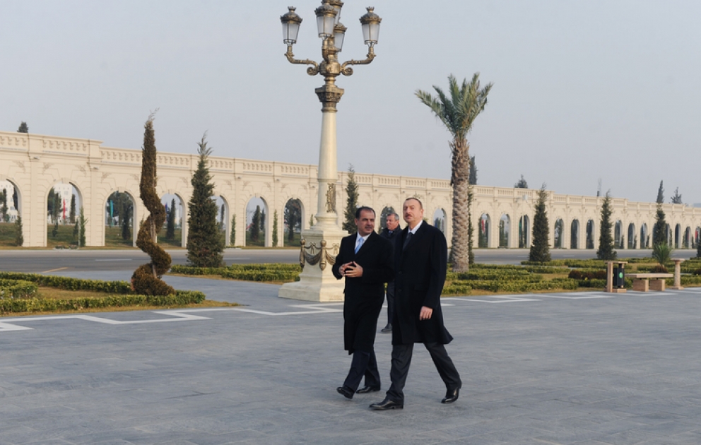 Azərbaycan Prezidenti İlham Əliyevin Gəncə şəhərinə və Göygöl rayonuna səfəri Gəncədə Heydər Əliyev park–kompleksi və Heydər Əliyev Mərkəzi açılmışdır VİDEO