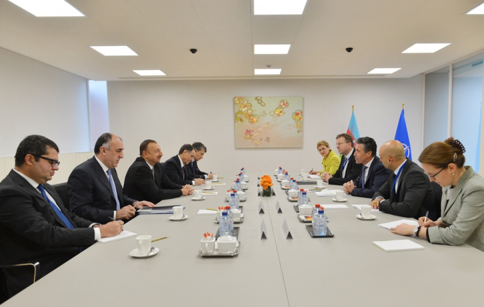 Azerbaijani President Ilham Aliyev meets NATO Secretary General in Brussels VIDEO