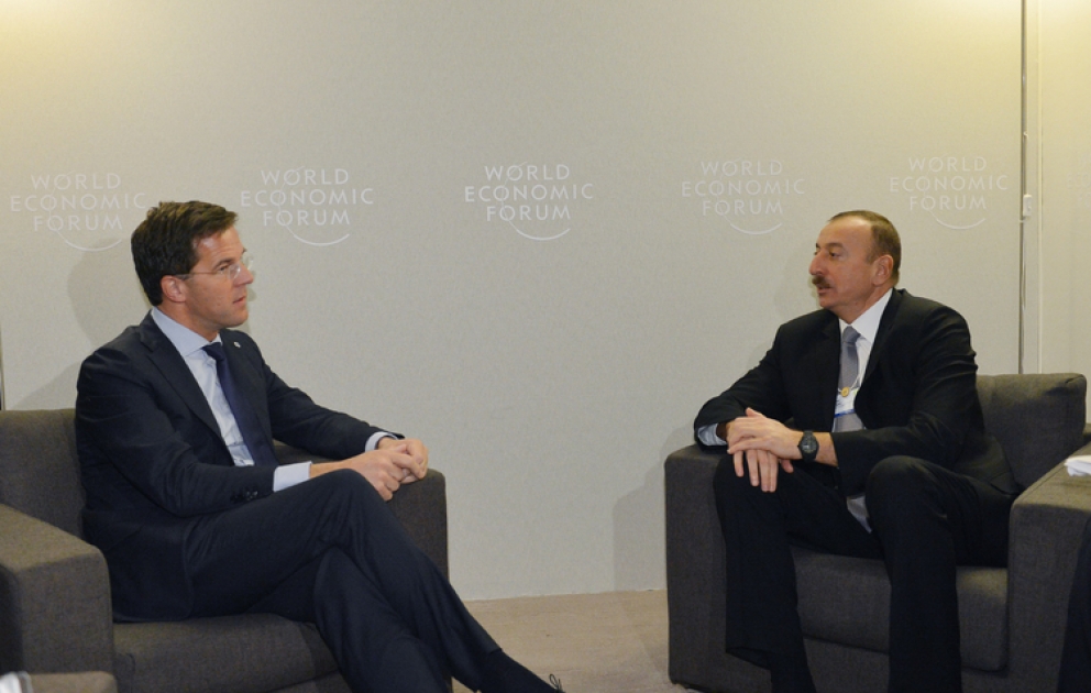 Azerbaijani President meets Dutch Premier Mark Rutte VIDEO
