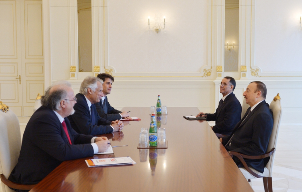 Azerbaijani President receives former French PM VIDEO