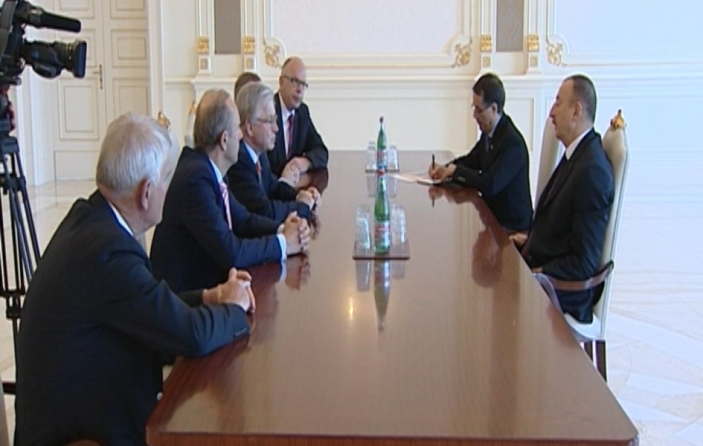President Ilham Aliyev received delegation of Senate of Kingdom of the Netherlands VIDEO