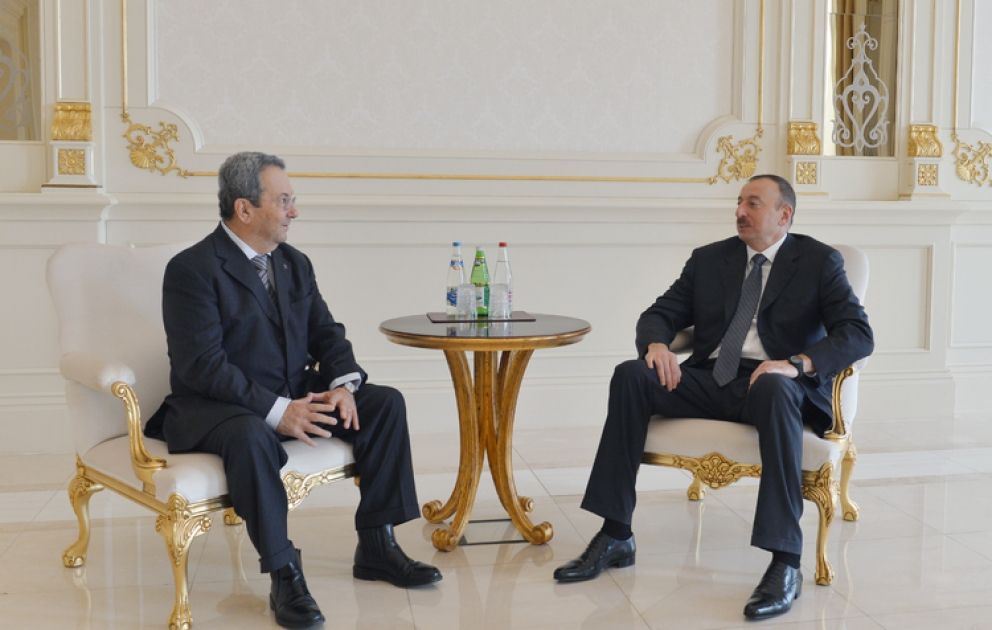 Azerbaijani President Ilham Aliyev received former Prime Minister of the State of Israel Ehud Barak VIDEO